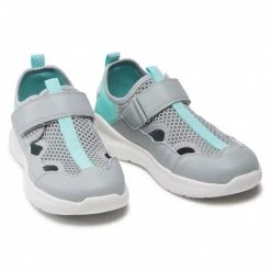 Chaussures Basses Superfit - 1-000311-2010 D Grau/Grün Gris -Superfit Soldes 0000208246538 08 rz