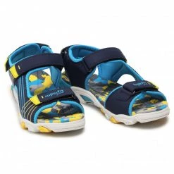 Mules Et Sandales Sandales SUPERFIT - 1-600100-8000 D Blau/Gelb Bleu Marine -Superfit Soldes 0000208247474 03 rz