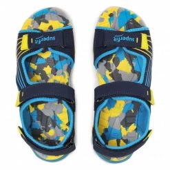 Mules Et Sandales Sandales SUPERFIT - 1-600100-8000 D Blau/Gelb Bleu Marine -Superfit Soldes 0000208247474 05 rz