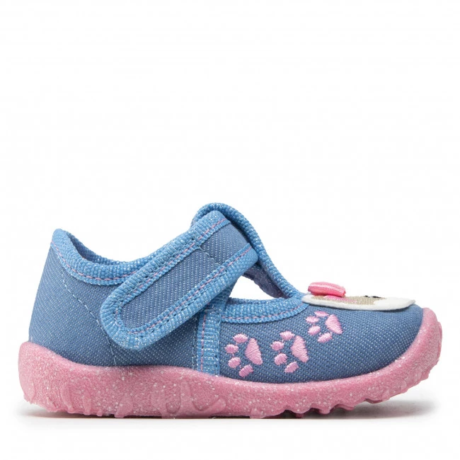 Mules Et Sandales Chaussons Superfit - 1-009256-8040 Blau/Rosa Bleu 4 Mules Et Sandales Chaussons Superfit - 1-009256-8040 Blau/Rosa Bleu – Image 2