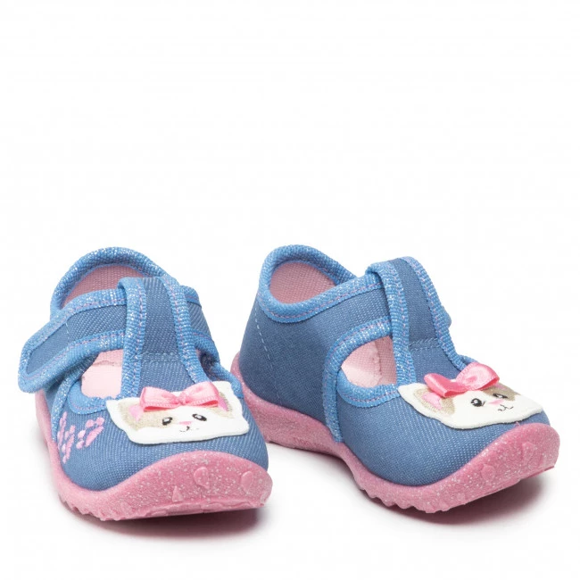 Mules Et Sandales Chaussons Superfit - 1-009256-8040 Blau/Rosa Bleu 7 Mules Et Sandales Chaussons Superfit - 1-009256-8040 Blau/Rosa Bleu – Image 5