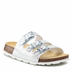 Mules Et Sandales Mules / Sandales De Bain Superfit - 1-800113-9010 S Weiss/Silber Argent