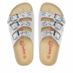 Mules Et Sandales Mules / Sandales De Bain Superfit - 1-800113-9010 S Weiss/Silber Argent -Superfit Soldes 0000300444863 06 ph