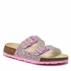 Mules Et Sandales Mules / Sandales De Bain SUPERFIT - 1-800111-2070 S Grau/Rosa Rose
