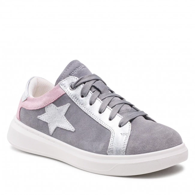 Chaussures Basses Sneakers Superfit - 1-006461-2500 D Hellgrau/Rosa Gris 3 Chaussures Basses Sneakers Superfit - 1-006461-2500 D Hellgrau/Rosa Gris