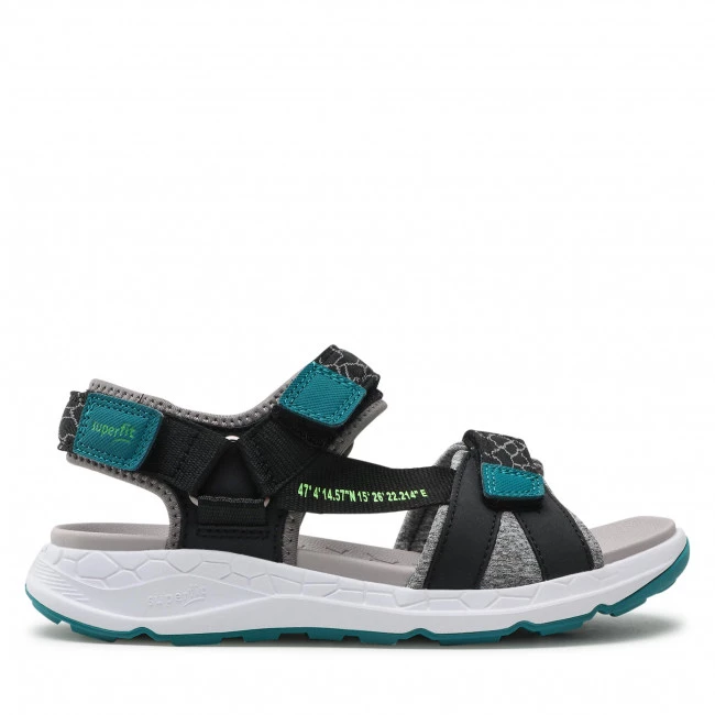 Mules Et Sandales Sandales Superfit - 1-000580-0000 D Schwarz/Grün Noir 4 Mules Et Sandales Sandales Superfit - 1-000580-0000 D Schwarz/Grün Noir – Image 2