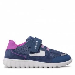 Chaussures Basses Sneakers SUPERFIT - 1-006195-8040 D Blau/Lila Bleu Marine -Superfit Soldes 02 0000300509210 rz