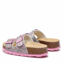 Mules Et Sandales Mules / Sandales De Bain SUPERFIT - 1-800111-2070 M Grau/Rosa Gris -Superfit Soldes 03 0000300444795 rz