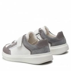 Chaussures Basses Sneakers Superfit - 1-006457-1000 S Weiss/Hellgrau Blanc, Gris -Superfit Soldes 03 0000300509814 ks