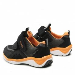 Chaussures Basses Sneakers SUPERFIT - GORE-TEX 1-000236-0010 M Schwarz/Orange Noir -Superfit Soldes 03 0000301570233 rz