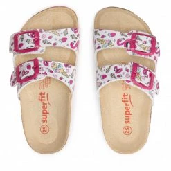 Mules Et Sandales Mules / Sandales De Bain Superfit - 1-800111-1030 M Weiss/Pink Blanc, Multicolore -Superfit Soldes 05 0000300444689 mk 1