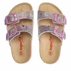 Mules Et Sandales Mules / Sandales De Bain SUPERFIT - 1-800111-2070 M Grau/Rosa Gris -Superfit Soldes 05 0000300444795 rz