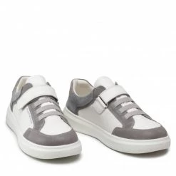 Chaussures Basses Sneakers SUPERFIT - 1-006457-1000 D Weiss/Helgrau Blanc, Gris -Superfit Soldes 05 0000300509821 ks