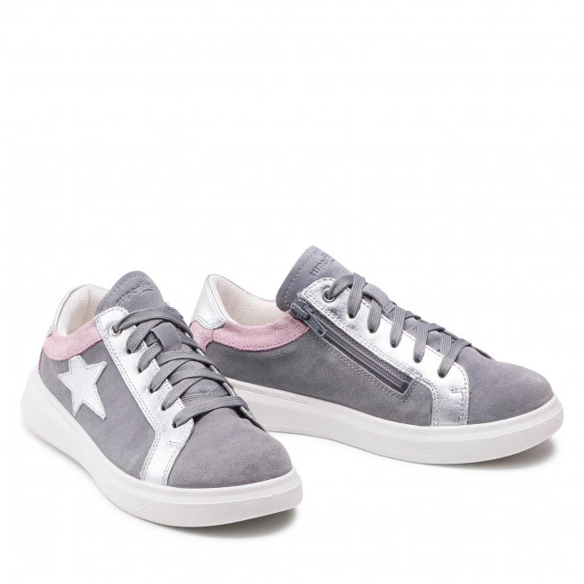 Chaussures Basses Sneakers Superfit - 1-006461-2500 D Hellgrau/Rosa Gris 7 Chaussures Basses Sneakers Superfit - 1-006461-2500 D Hellgrau/Rosa Gris – Image 5