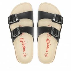 Mules Et Sandales Mules / Sandales De Bain SUPERFIT - 0-800111-0000 S Schwarz Noir -Superfit Soldes 05 0000301569480 rz