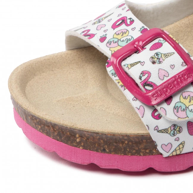 Mules Et Sandales Mules / Sandales De Bain Superfit - 1-800111-1030 S Weiss/Pink Blanc 8 Mules Et Sandales Mules / Sandales De Bain Superfit - 1-800111-1030 S Weiss/Pink Blanc – Image 6