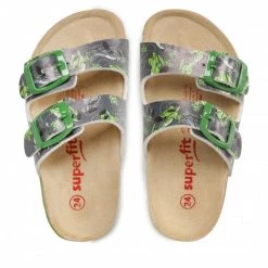 Mules Et Sandales Mules / Sandales De Bain SUPERFIT - 1-800111-2050 M Grau/Grun Multicolore, Gris -Superfit Soldes 06 0000300444719 rz