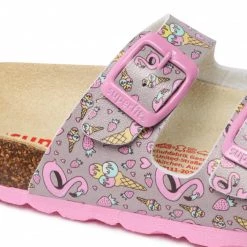 Mules Et Sandales Mules / Sandales De Bain SUPERFIT - 1-800111-2070 S Grau/Rosa Rose -Superfit Soldes 06 0000300444801 rz