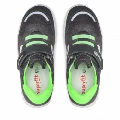 Chaussures Basses Sneakers Superfit - 1-006195-2000 S Grau/Hellgrun Gris -Superfit Soldes 06 0000300509111 rz