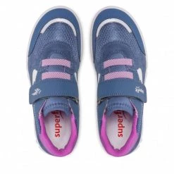 Chaussures Basses Sneakers SUPERFIT - 1-006195-8040 D Blau/Lila Bleu Marine -Superfit Soldes 06 0000300509210 rz