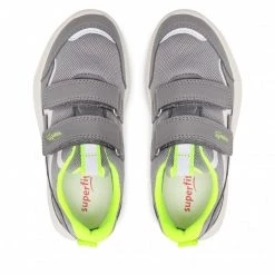 Chaussures Basses Sneakers Superfit - 1-006206-2500 S Hellgrau/Gelb Gris -Superfit Soldes 06 0000300509234 rz