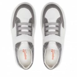 Chaussures Basses Sneakers SUPERFIT - 1-006457-1000 D Weiss/Helgrau Blanc, Gris -Superfit Soldes 06 0000300509821 ks