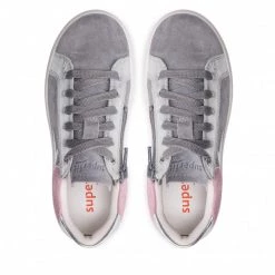 Chaussures Basses Sneakers SUPERFIT - 1-006461-2500 S Hellgrau/Rosa Multicolore, Gris -Superfit Soldes 06 0000300510032 rz
