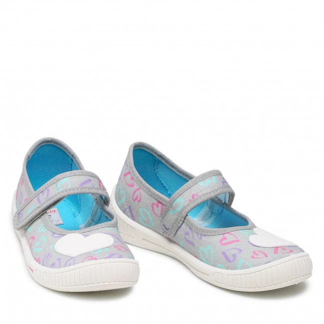 Mules Et Sandales Chaussons Superfit - 1-000262-2000 S Grau/Turkis Gris 7 Mules Et Sandales Chaussons Superfit - 1-000262-2000 S Grau/Turkis Gris – Image 5