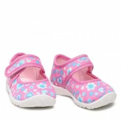 Chaussures Basses Chaussons Superfit - 1-009258-5510 Rosa/Turkis Rose -Superfit Soldes 06 0000300700570 rz