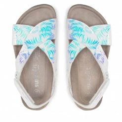 Mules Et Sandales Sandales SUPERFIT - 1-00013-1000 S Weiss/Silber Blanc -Superfit Soldes 06 0000300728086 kt