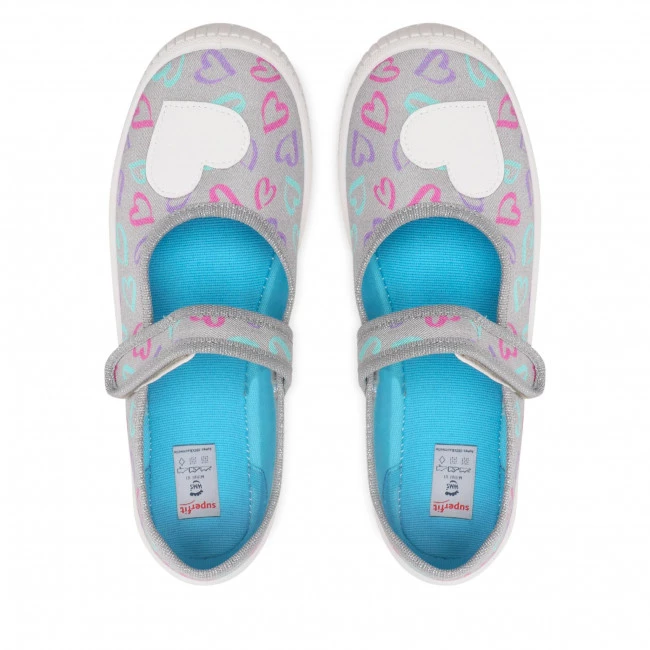Mules Et Sandales Chaussons Superfit - 1-000262-2000 S Grau/Turkis Gris 8 Mules Et Sandales Chaussons Superfit - 1-000262-2000 S Grau/Turkis Gris – Image 6