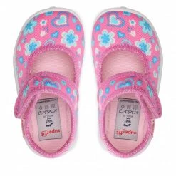 Chaussures Basses Chaussons Superfit - 1-009258-5510 Rosa/Turkis Rose -Superfit Soldes 07 0000300700570 rz