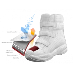 Bottes Et Autres Bottes De Neige Superfit - GORE-TEX 1-006315-2000 S Grey Gris -Superfit Soldes foot insulated kids 37 98